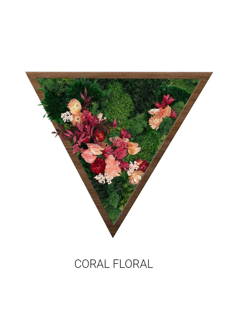 
                  
                    Coral Floral | Triangle Moss Art
                  
                