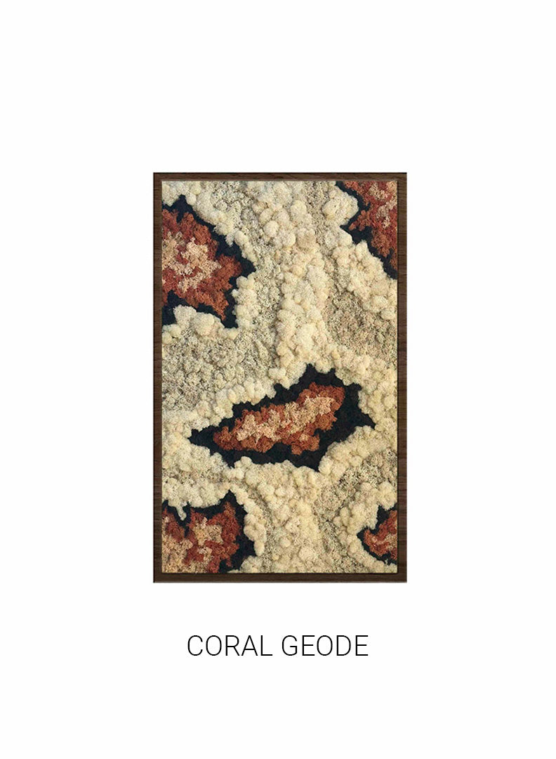 
                  
                    Coral Geode | Portrait Moss Art
                  
                