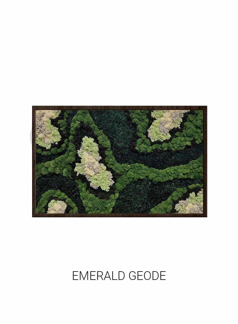 
                  
                    Emerald Geode | Landscape Moss Art
                  
                