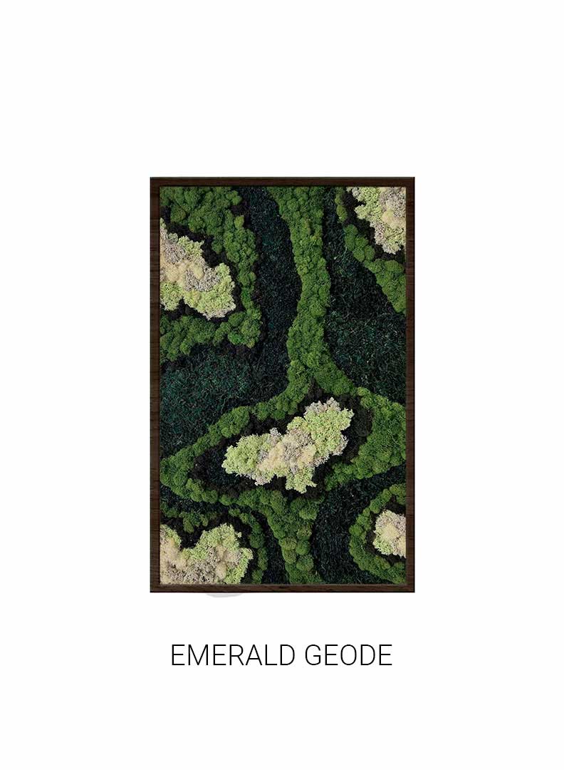 
                  
                    Emerald Geode | Portrait Moss Art
                  
                