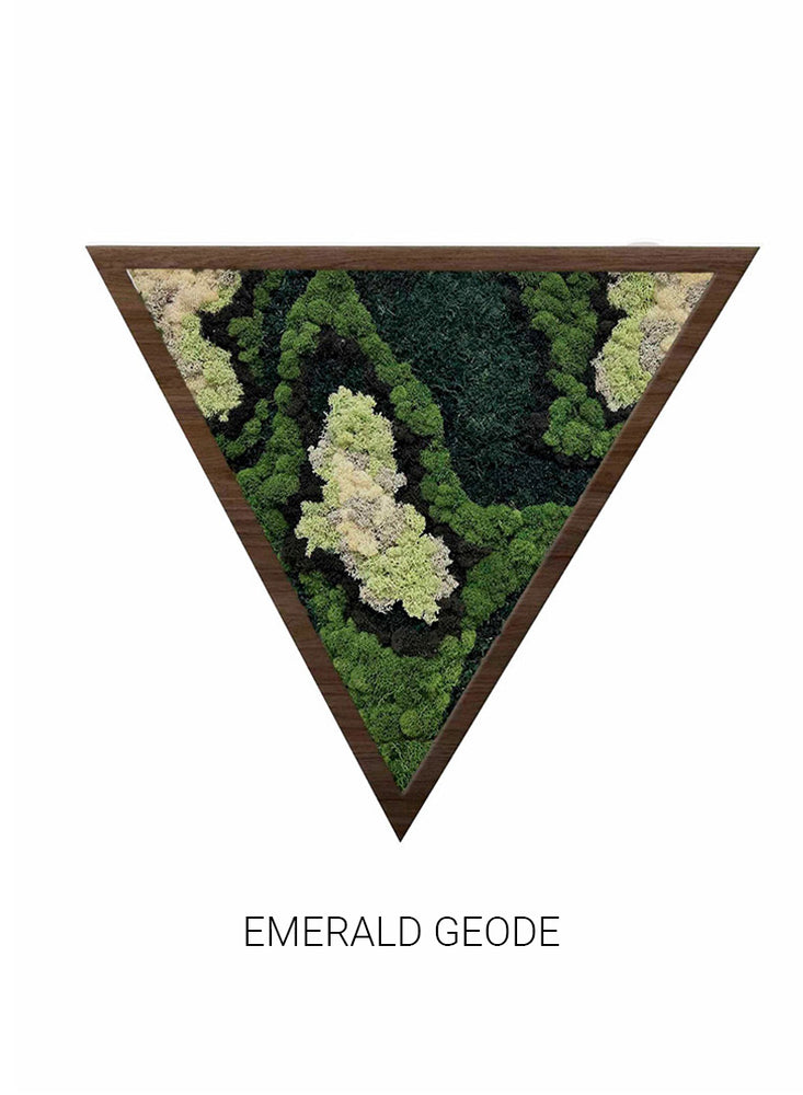 
                  
                    Emerald Geode | Triangle Moss Art
                  
                