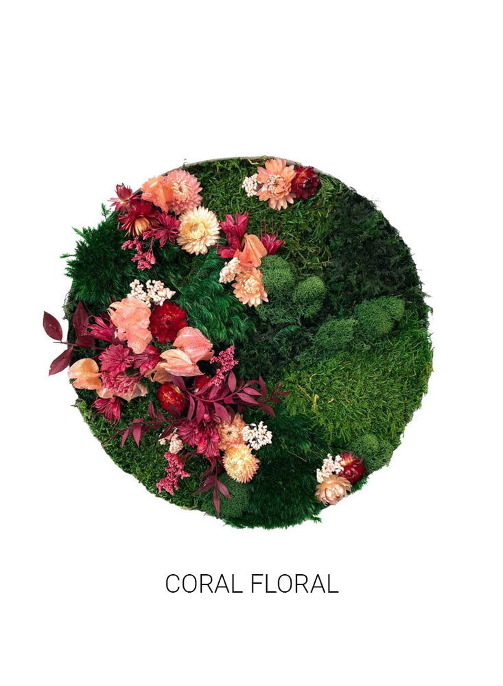 
                  
                    Coral Floral | Circle Moss Art
                  
                