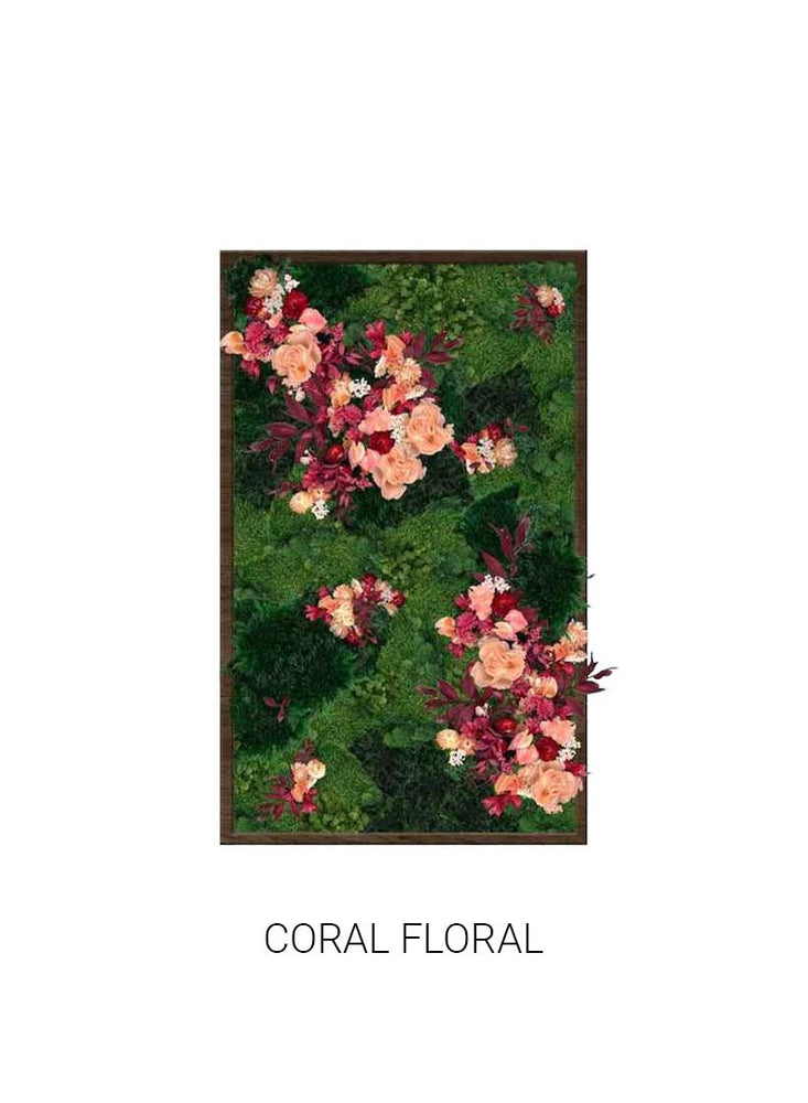 
                  
                    Coral Floral | Portrait Moss Art
                  
                