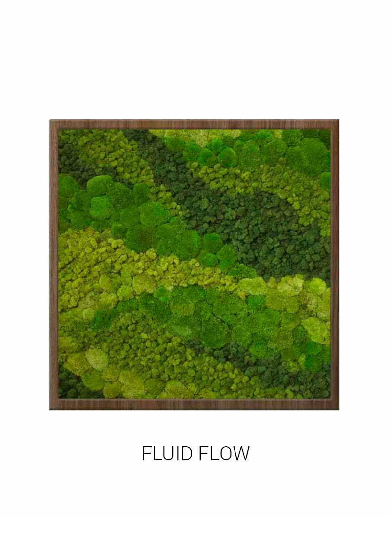 Fluid Flow | Square Moss Art