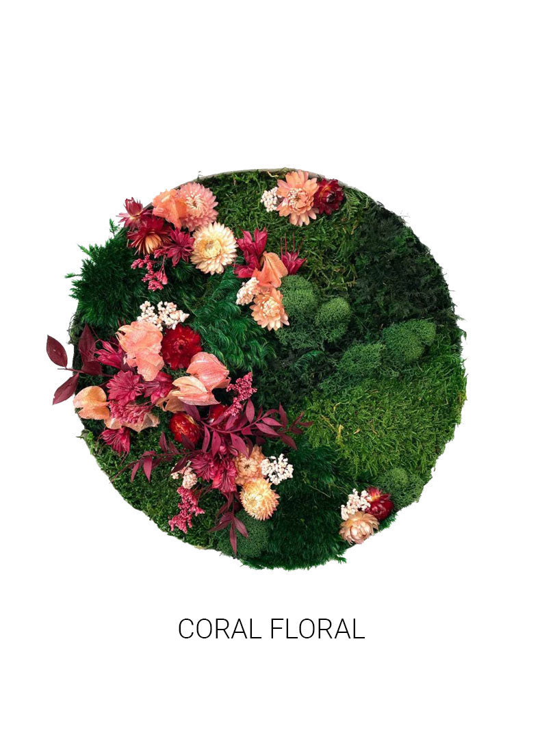 
                  
                    Coral Floral | Circle Moss Art
                  
                