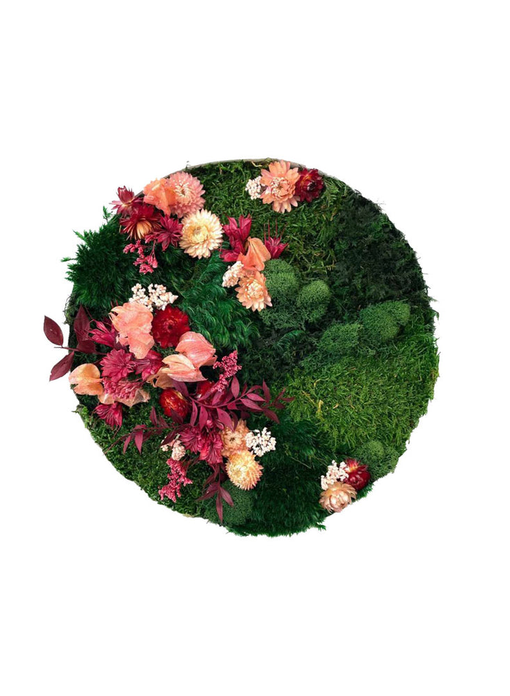Coral Floral | Circle Moss Art